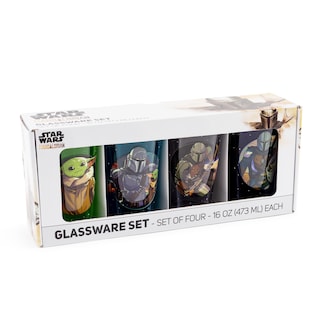 Foto 3 | Set De Vasos De Pinta Silver Buffalo Star Wars Mandalorian 480 Ml - Venta Internacional.