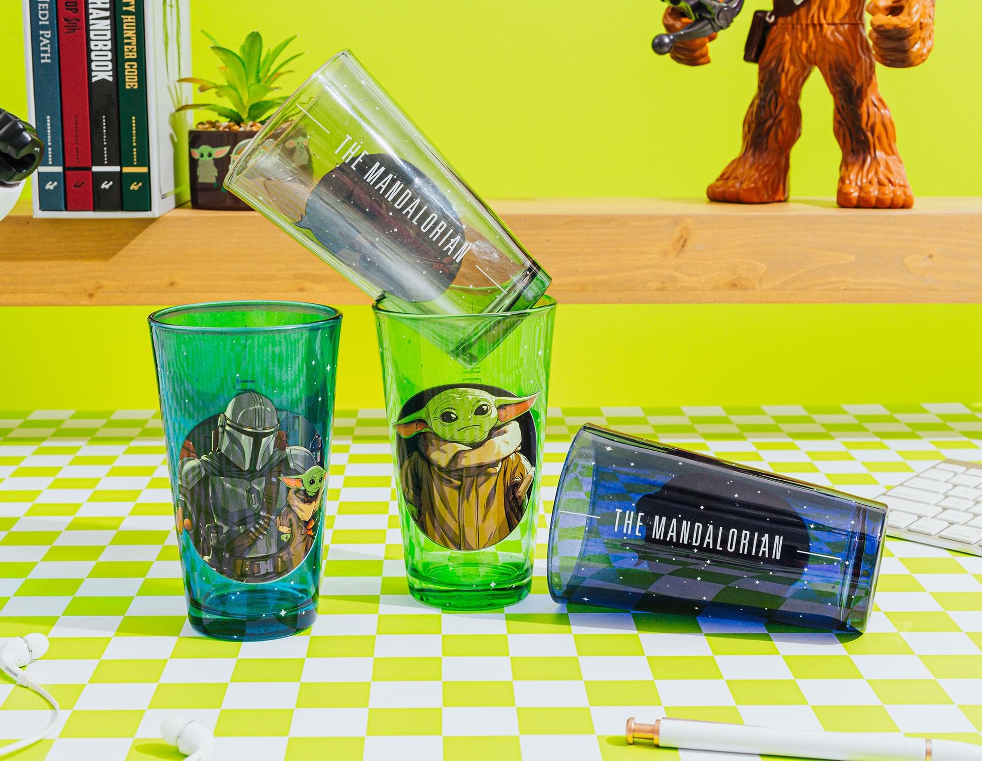 Foto 8 pulgar | Set De Vasos De Pinta Silver Buffalo Star Wars Mandalorian 480 Ml - Venta Internacional.