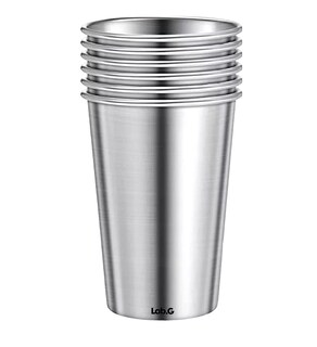 Foto 1 | Vasos Acero Inoxidable Lab.g 500 Ml Para Cerveza 6 Pzs, Plata