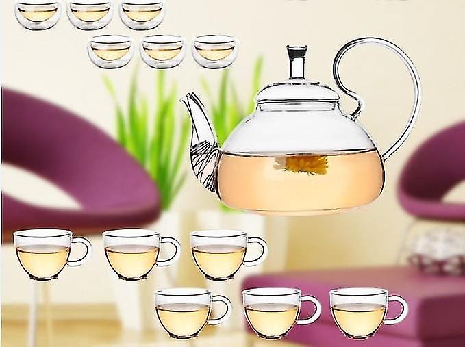 Foto 3 pulgar | Set De Té Y Café Huoguo, Tetera De Vidrio Resistente Al Calor Con Taza - Venta Internacional.