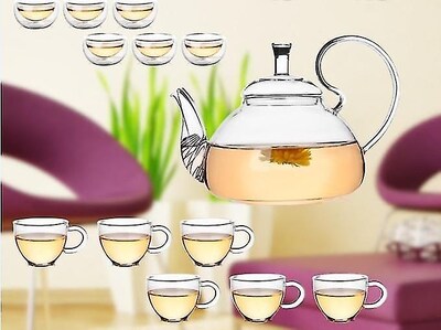 Foto 2 | Set De Té Y Café Huoguo, Tetera De Vidrio Resistente Al Calor Con Taza - Venta Internacional.