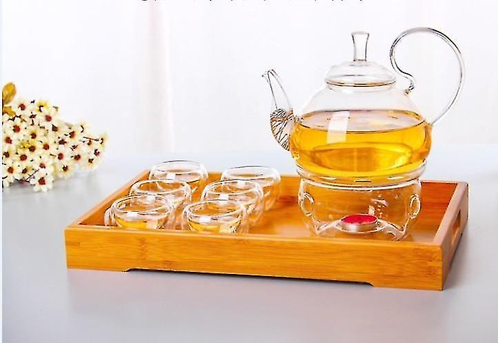 Foto 4 pulgar | Set De Té Y Café Huoguo, Tetera De Vidrio Resistente Al Calor Con Taza - Venta Internacional.