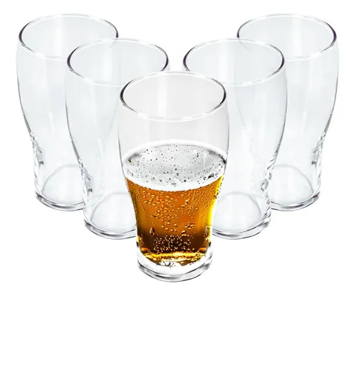 Foto 2 pulgar | Xtellar Juego 6 Vasos Cerveceros De Vidrio 550 Ml Cerveza Bar Color Transparente