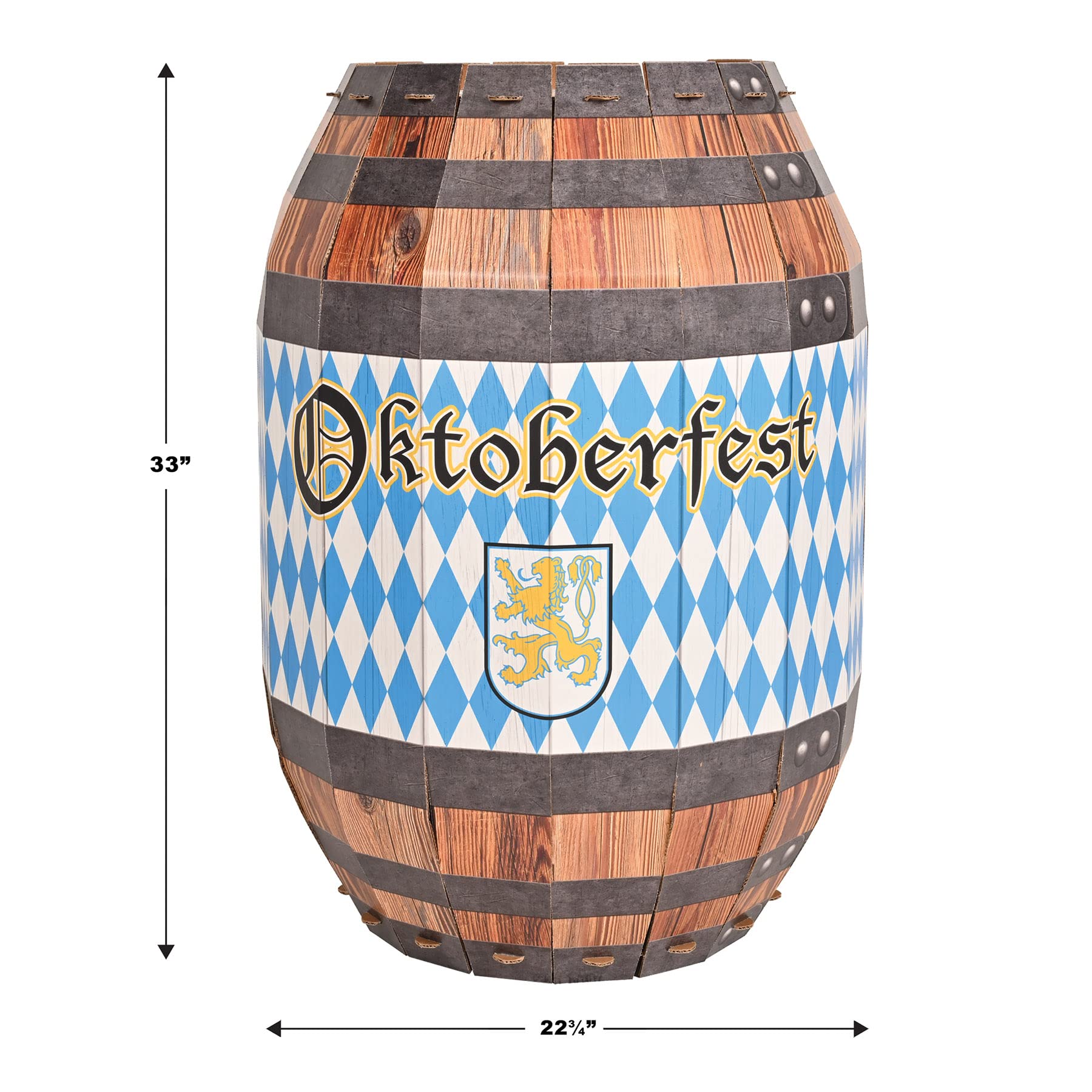 Foto 3 pulgar | Cartulina Decorativa Con Forma De Barril Para El Oktoberfest - Venta Internacional.