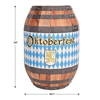 Foto 2 | Cartulina Decorativa Con Forma De Barril Para El Oktoberfest - Venta Internacional.