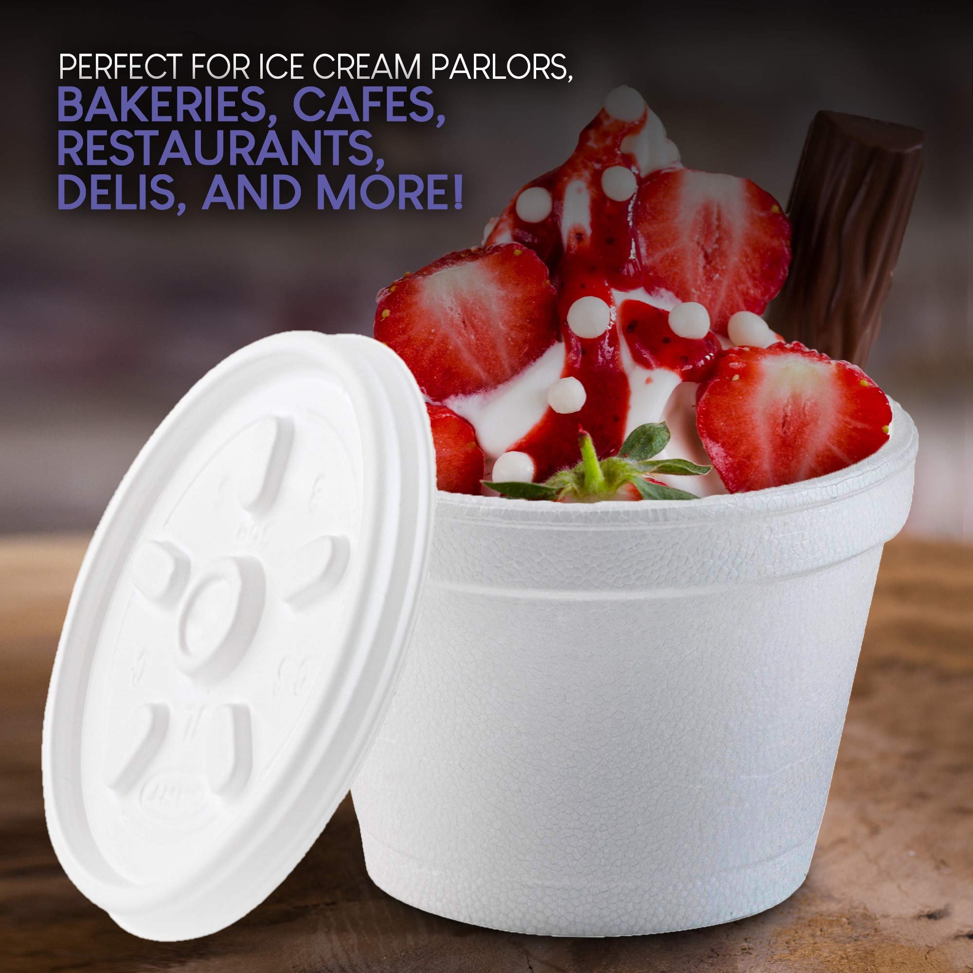 Foto 7 | Cuencos De Espuma Stock Your Home De 120 Ml Con Tapas (100 Unidades) Aislantes - Venta Internacional.
