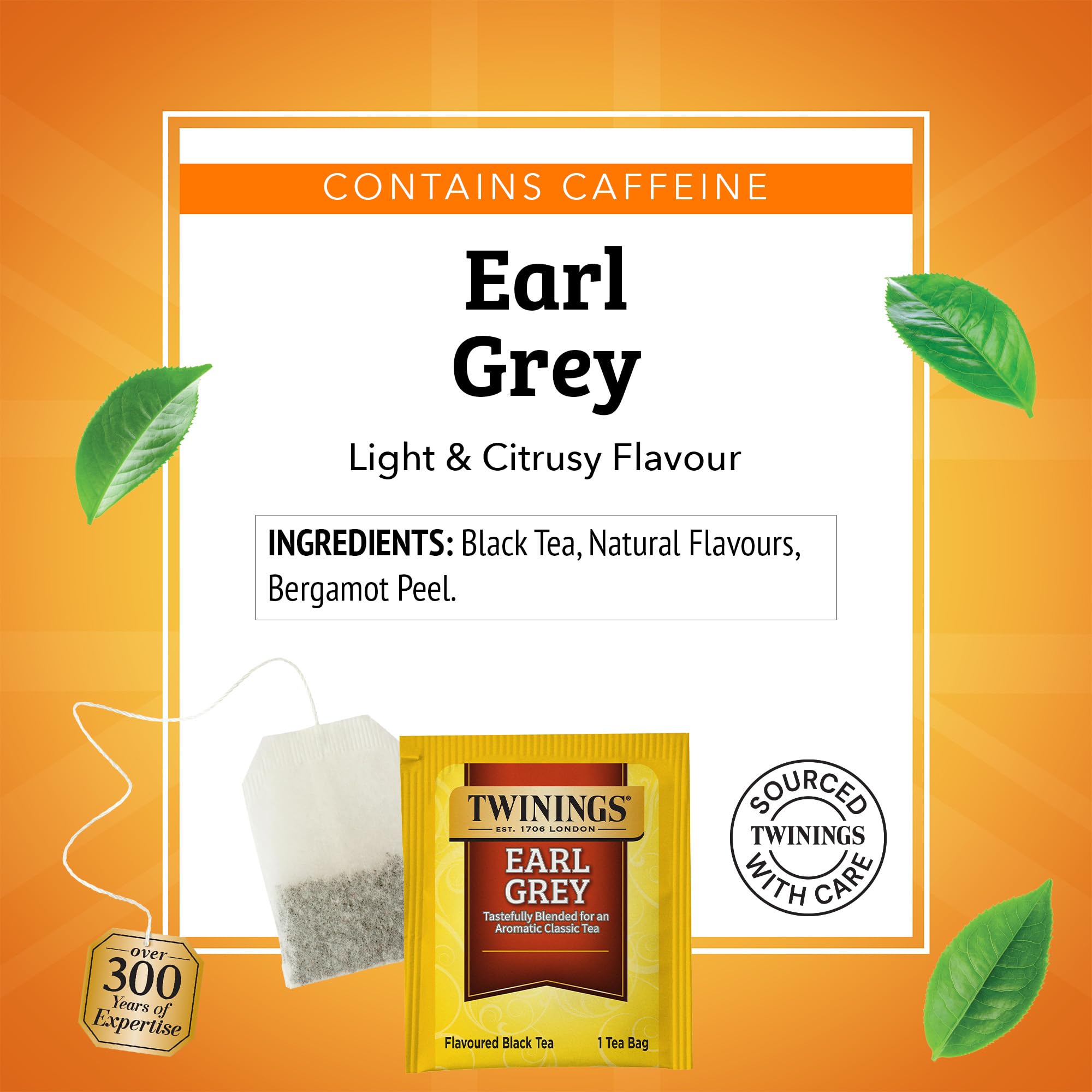 Foto 5 pulgar | Té Negro Earl Grey De Tea Twinings  100 Bolsitas De Té Envueltas Individualmente - Venta Internacional.