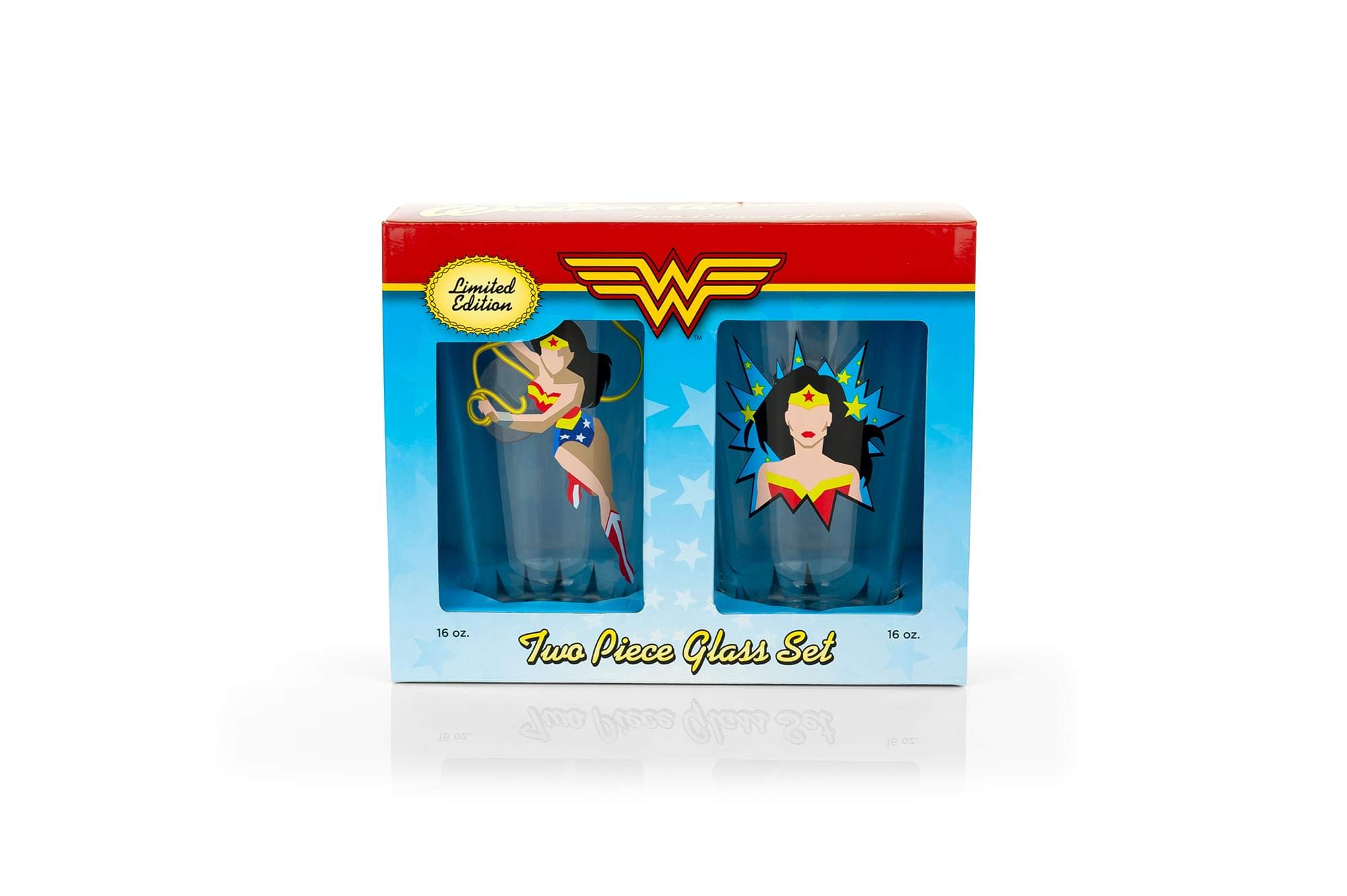 Foto 4 pulgar | Set De Vasos De Pinta Underground Toys Dc Wonder Woman 480 Ml X2 - Venta Internacional.