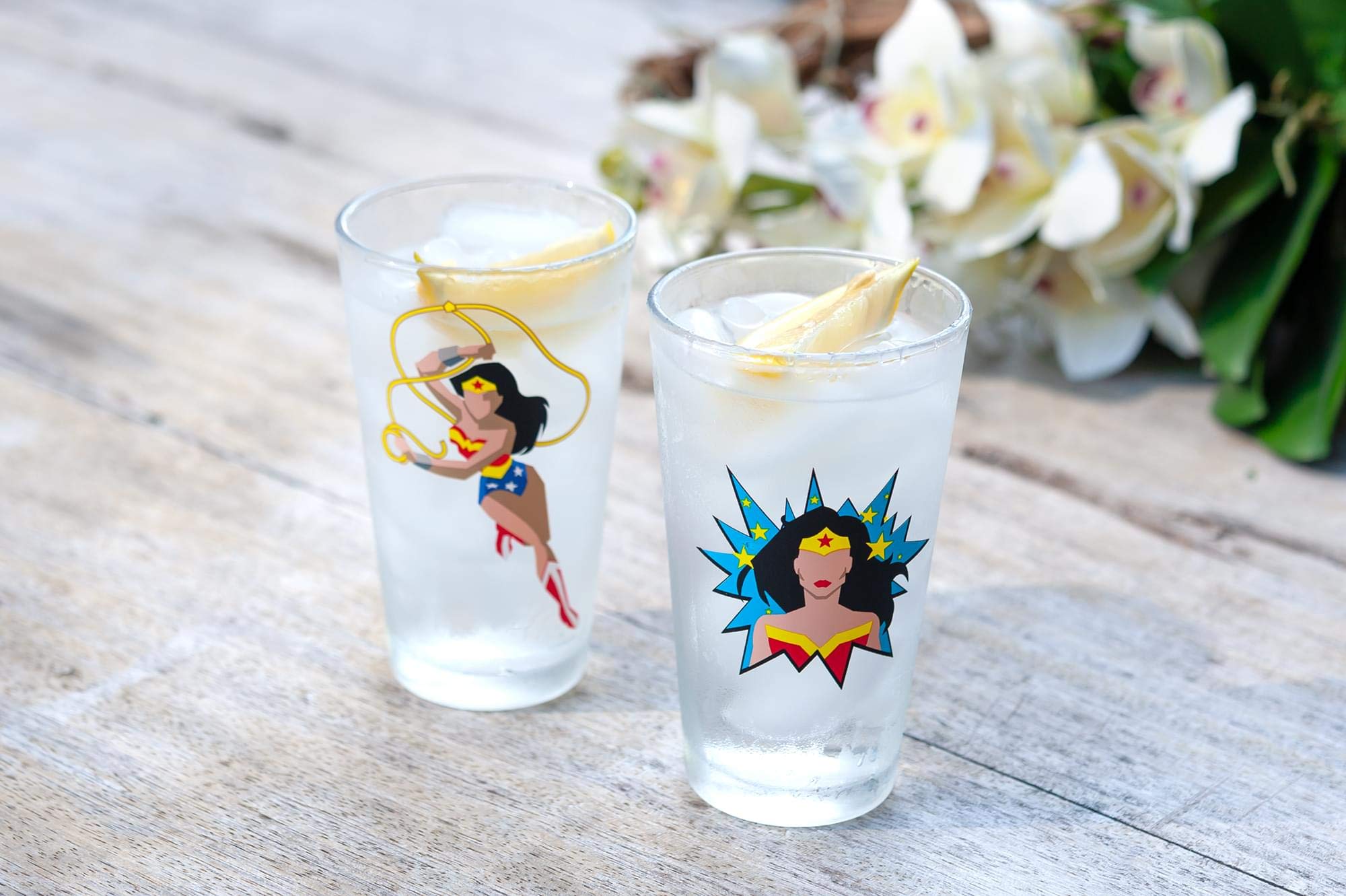 Foto 7 pulgar | Set De Vasos De Pinta Underground Toys Dc Wonder Woman 480 Ml X2 - Venta Internacional.