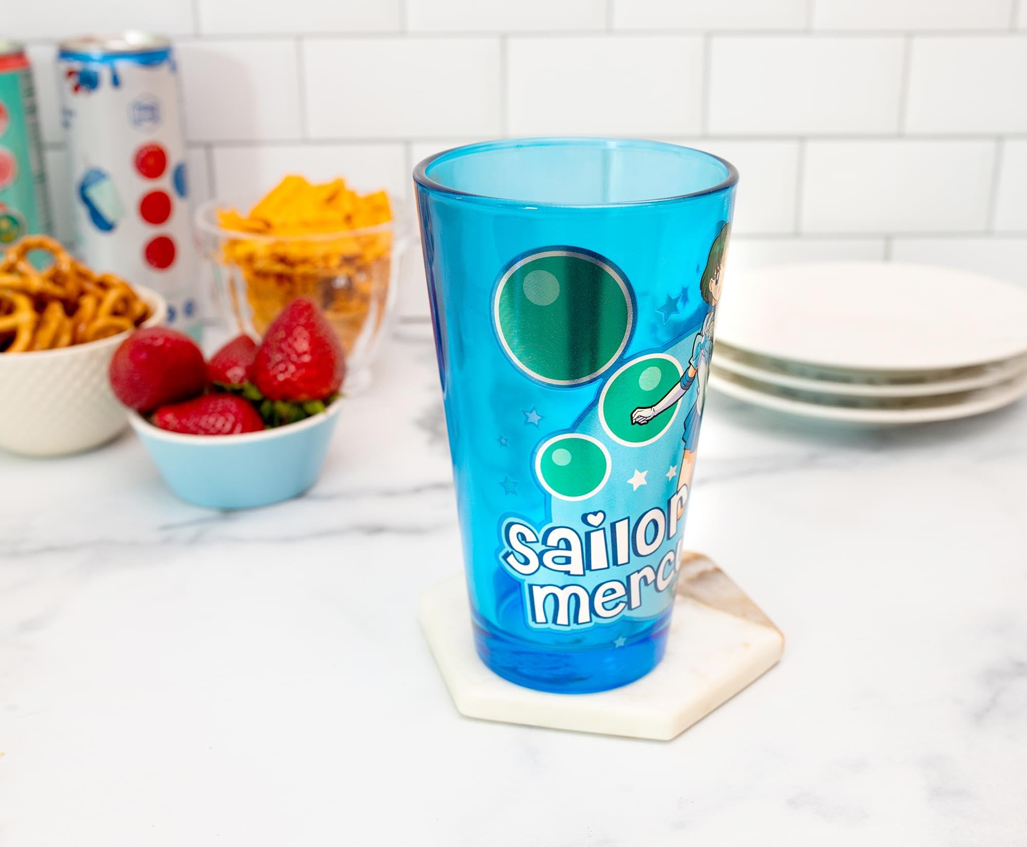 Foto 6 pulgar | Vaso De Cerveza Just Funky Sailor Moon Sailor Mercury 473 Ml  Azul - Venta Internacional.