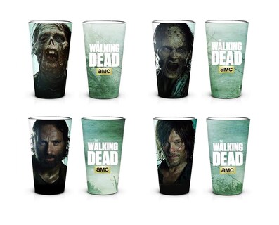 Foto 2 | Set De Vasos De Pinta Just Funky The Walking Dead New Asset X4 - Venta Internacional.
