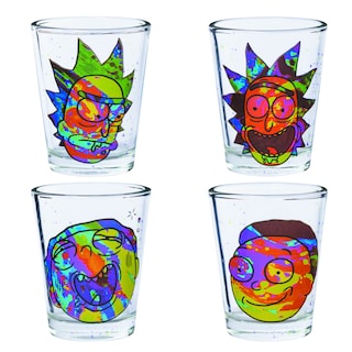 Foto 1 | Juego De Minivasos Silver Buffalo Rick And Morty De 44 Ml Paquete De 4 - Venta Internacional.