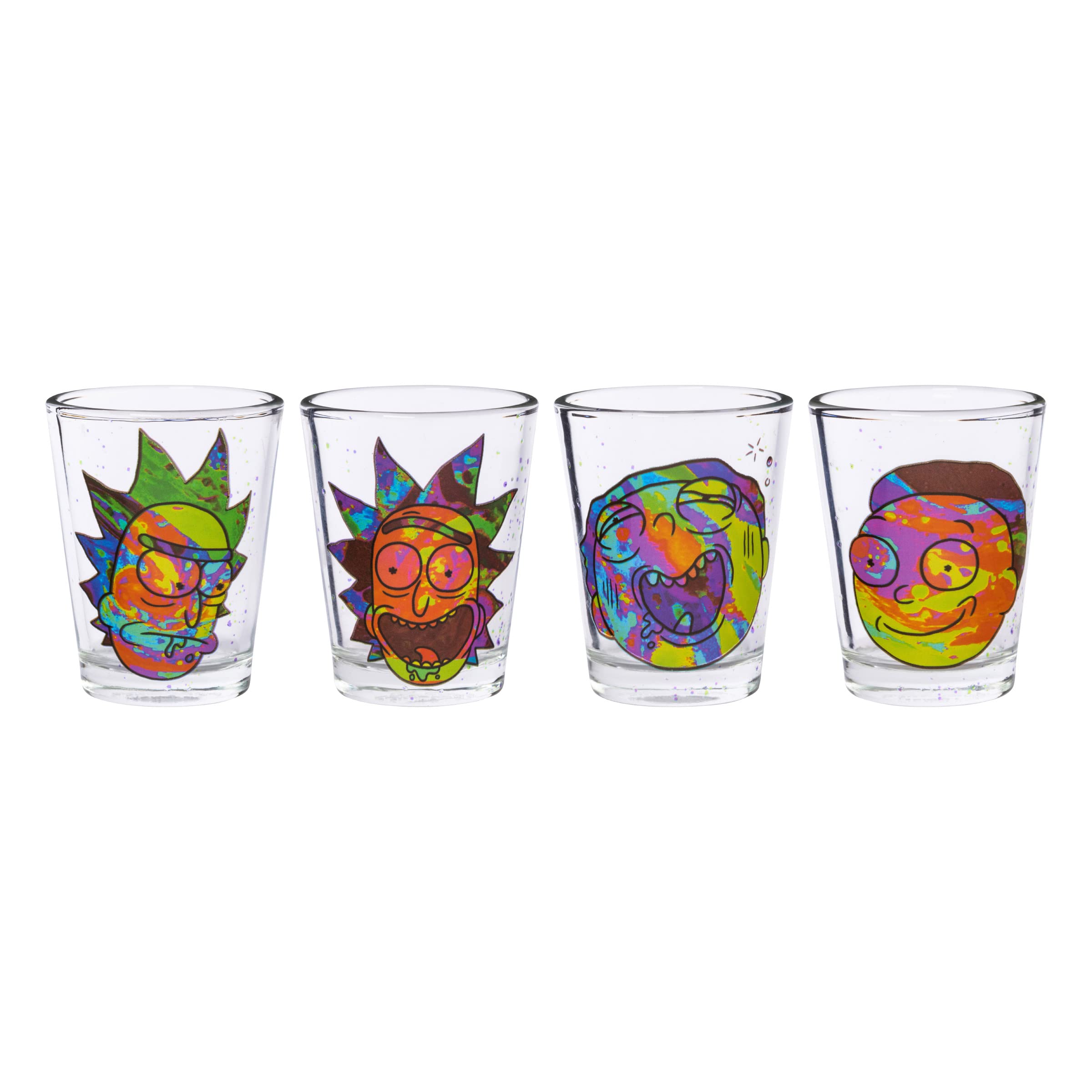 Foto 3 pulgar | Juego De Minivasos Silver Buffalo Rick And Morty De 44 Ml  Paquete De 4 - Venta Internacional.