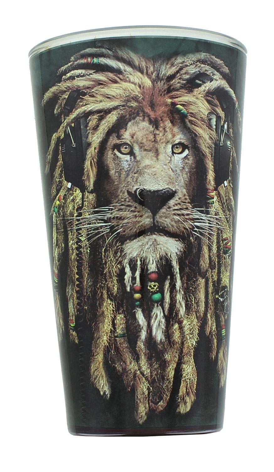 Foto 3 pulgar | Vaso De Pinta Just Funky Animal World Reggae Jahman Lion 473 Ml - Venta Internacional.