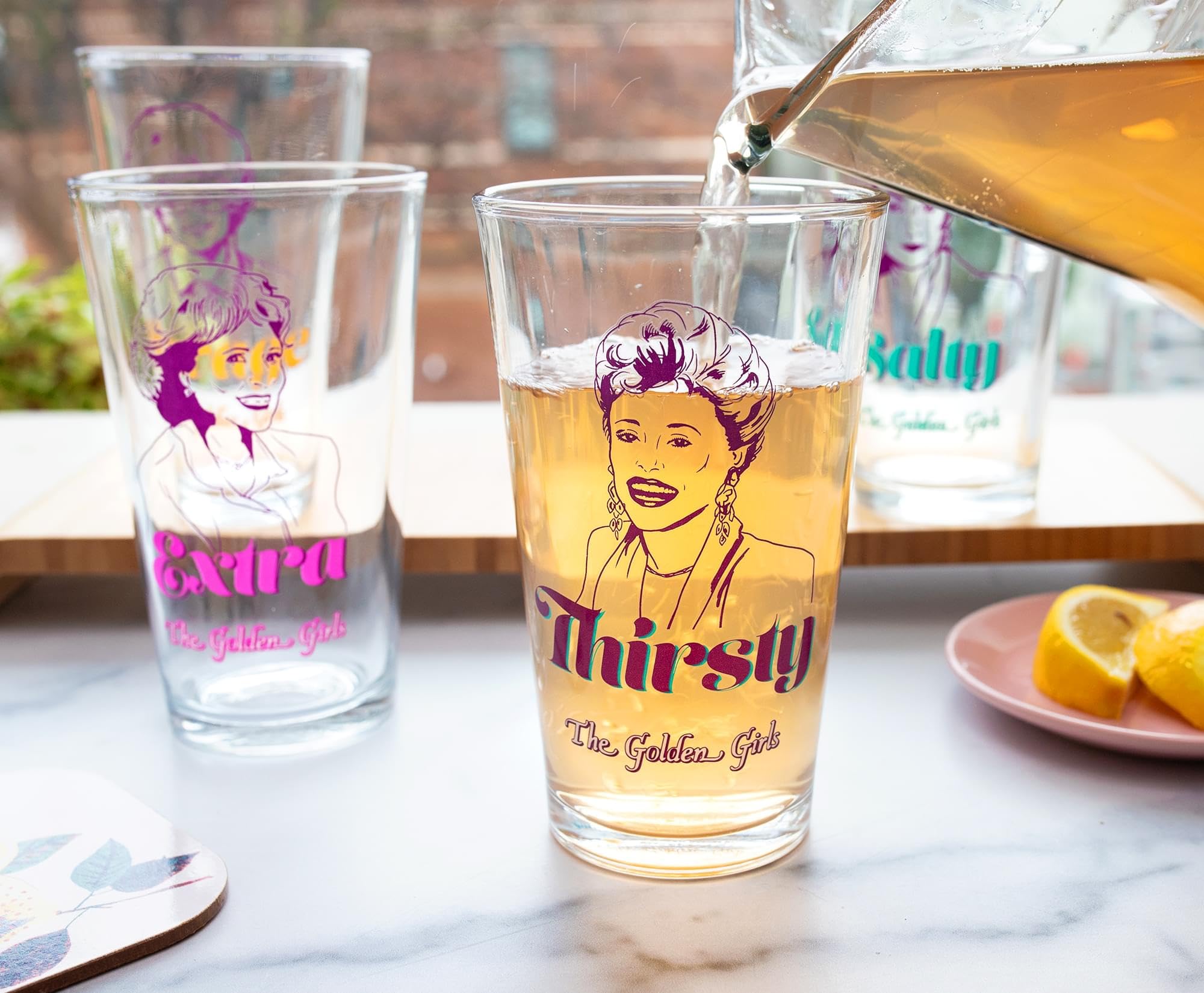 Foto 5 | Set De Vasos De Pinta Silver Buffalo Golden Girls Line Art  480 Ml  4 Unidades - Venta Internacional.