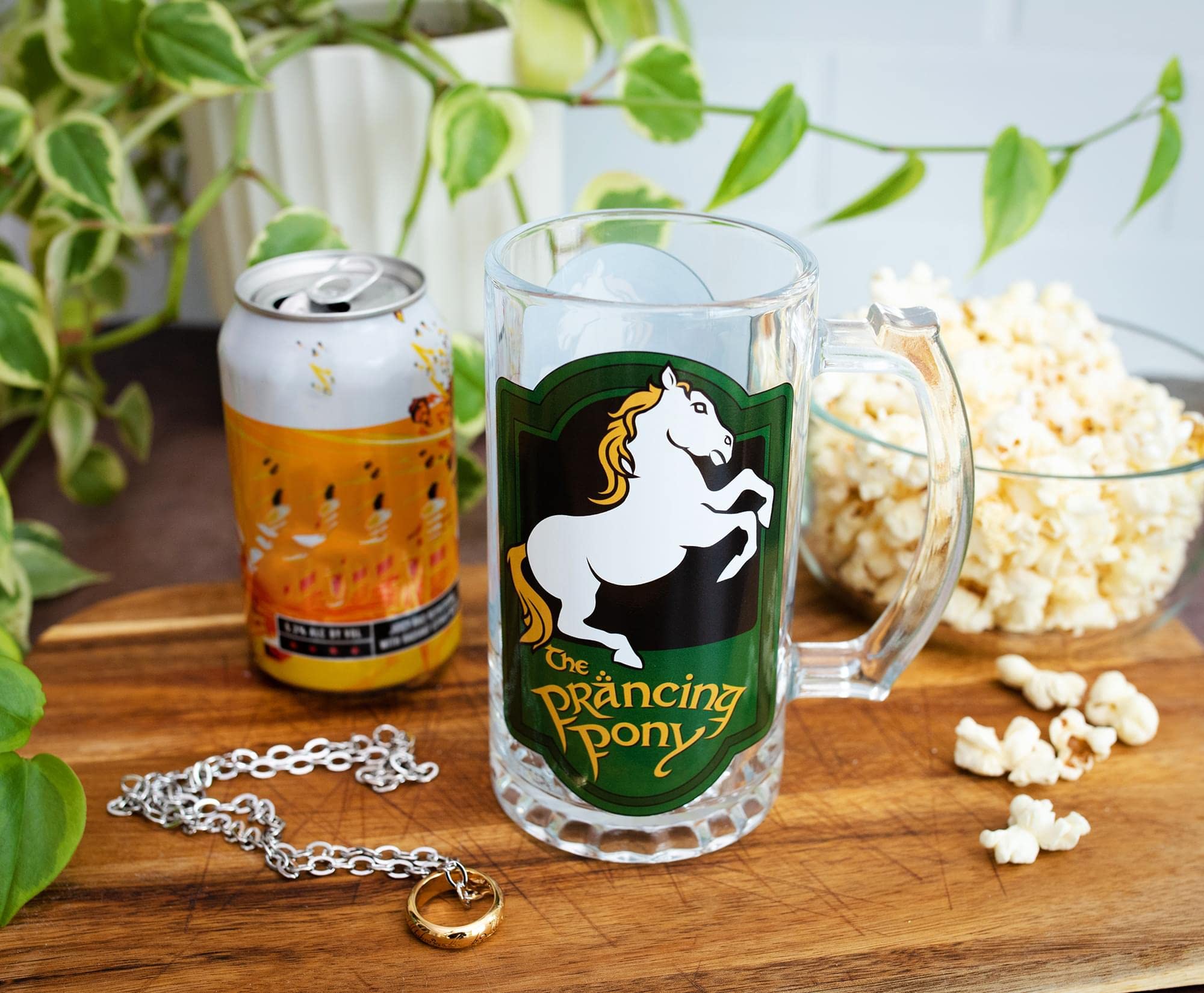 Foto 4 pulgar | Taza De Cristal Silver Buffalo The Lord Of The Rings, 480 Ml - Venta Internacional.