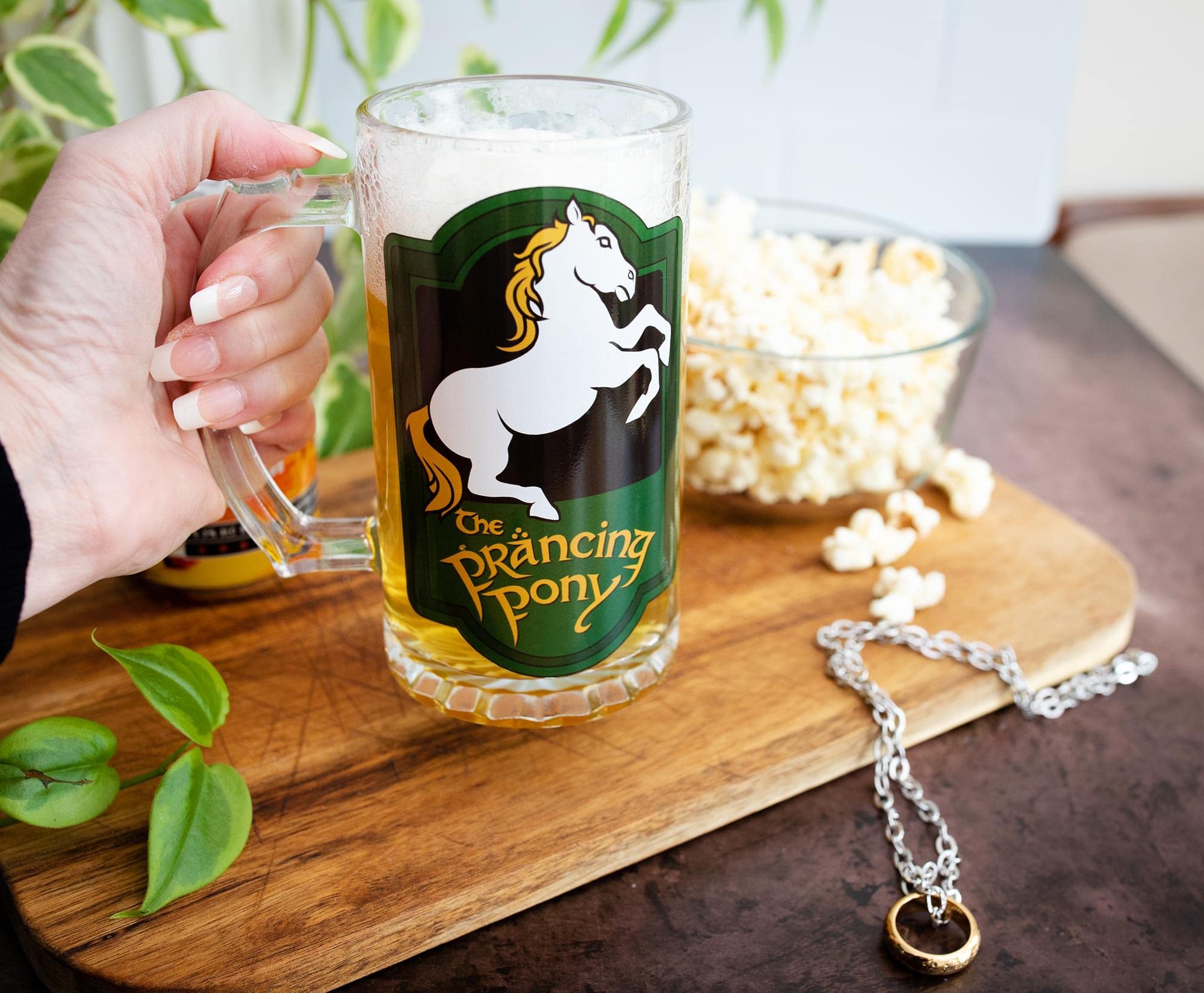 Foto 5 pulgar | Taza De Cristal Silver Buffalo The Lord Of The Rings, 480 Ml - Venta Internacional.