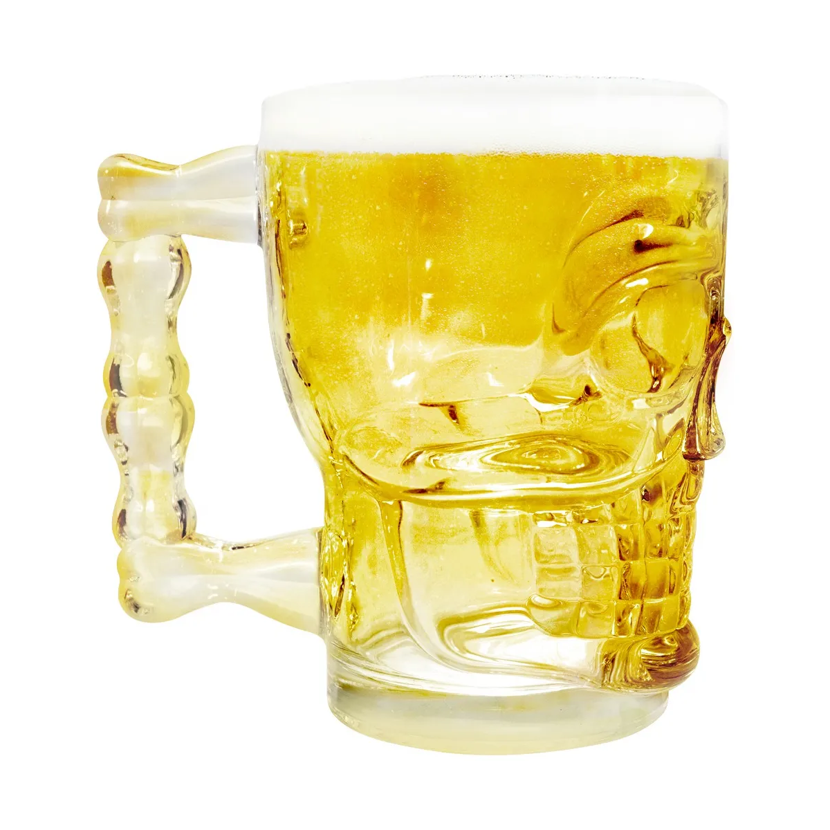 Foto 3 pulgar | Tarros Cerveceros 6 Pack Calavera Cráneo Calaca 528 Ml Eo Safe Imports  Esi-20711 Transparente