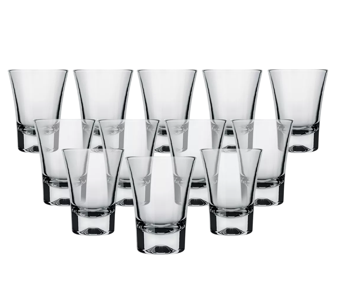 Set de Vasos Shot de Vidrio Tequilero 12 Piezas