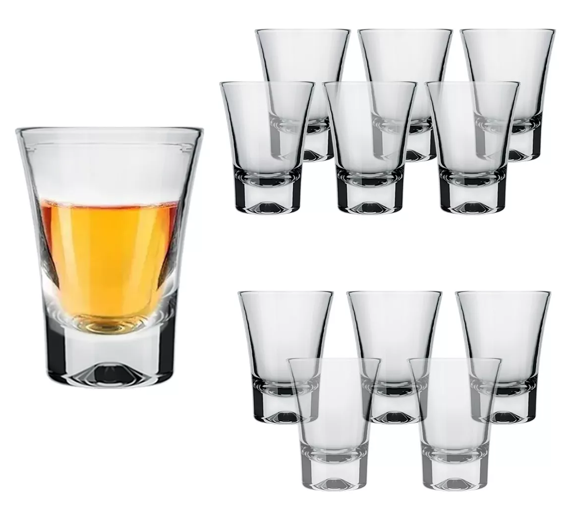 Foto 5 | Set de Vasos Shot de Vidrio Tequilero 12 Piezas