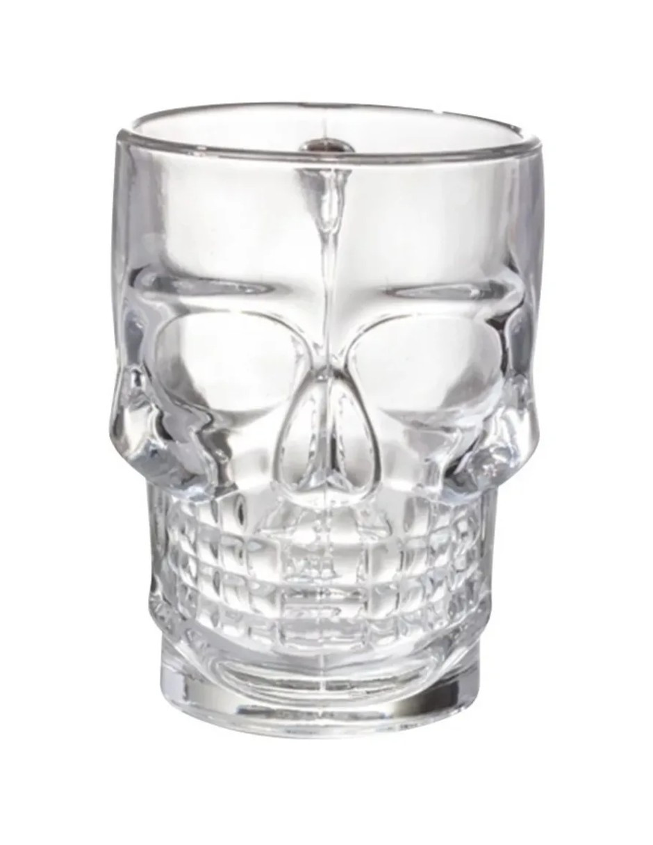 Foto 4 pulgar | Set 2 Tarro De Vidrio Calavera + Gratis Termo Güish De Regalo
