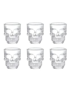 Foto 2 | Set 6 Vasitos Tequileros Calavera + Gratis Termo Güish De Regalo