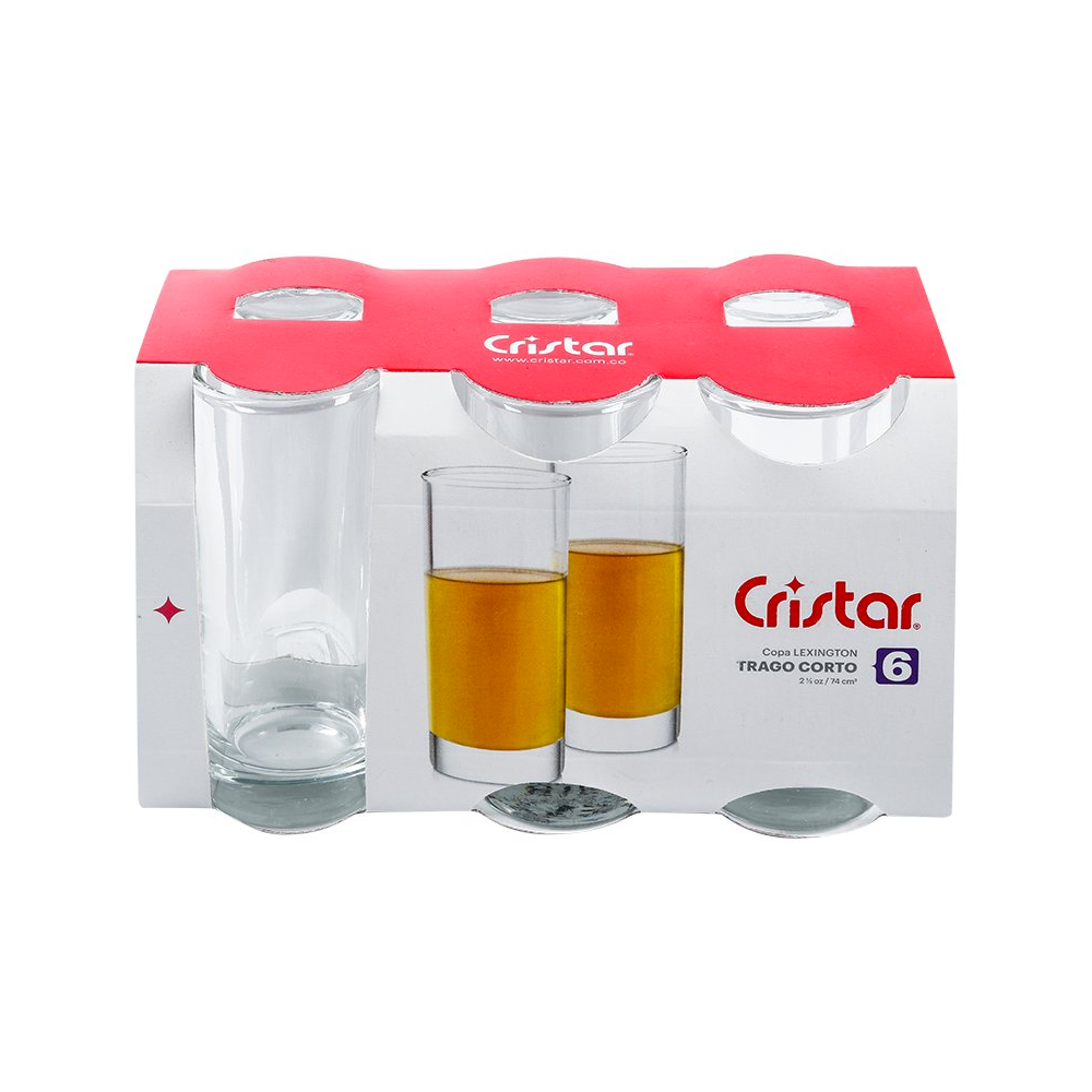 Foto 5 pulgar | 48 Tequileros Mini Shot De Vidrio Lexington Cristar 2 Oz 73 Ml