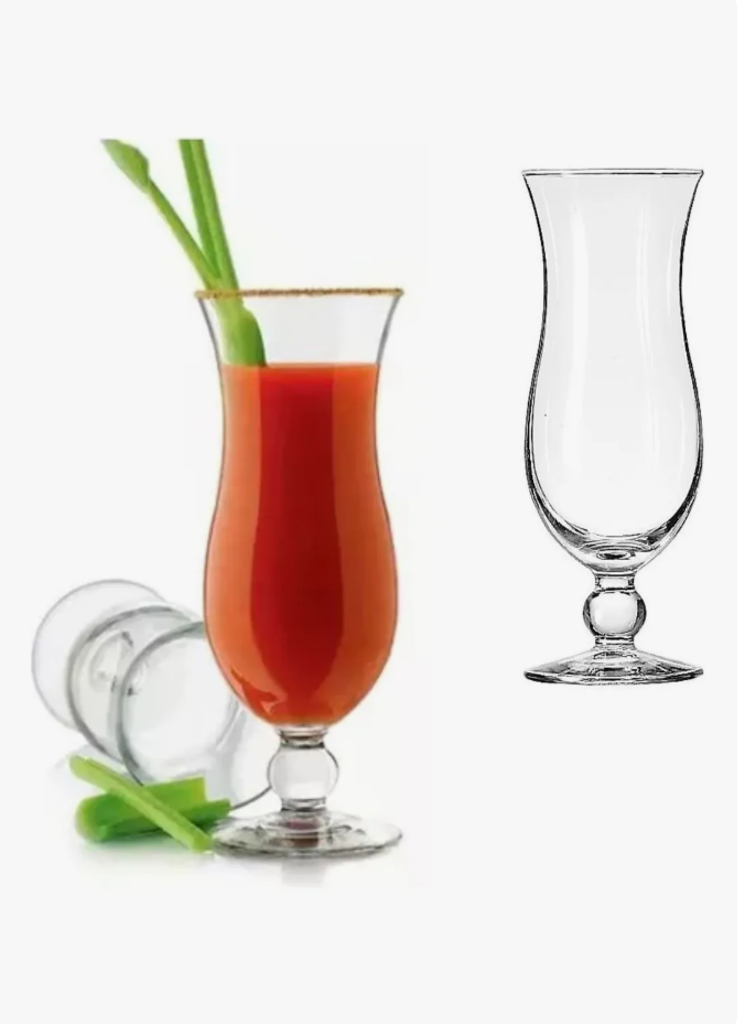 Foto 3 pulgar | Juego De 6 Copas De Vidrio 400 Ml Huracan Cocteleria Color Transparente