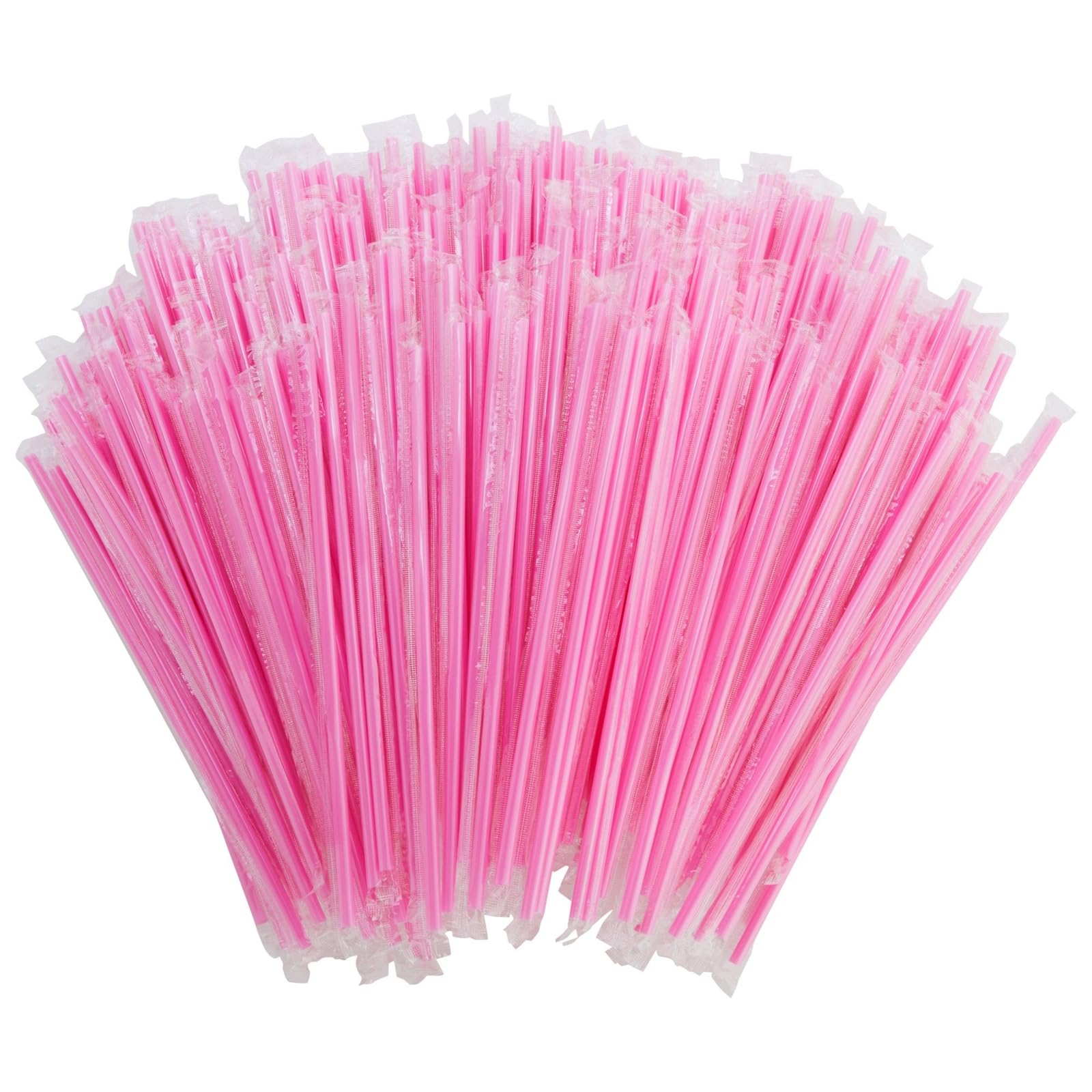 Foto 6 pulgar | Pajitas De Plástico Juvale, 300 Unidades, 25 Cm De Largo, Rosas, Para Fiestas - Venta Internacional.
