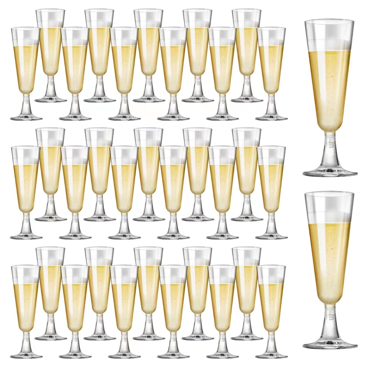 Foto 2 pulgar | Copas De Champán De Plástico Surehome, 150 Ml, Paquete De 40 Unidades, Transparentes - Venta Internacional.