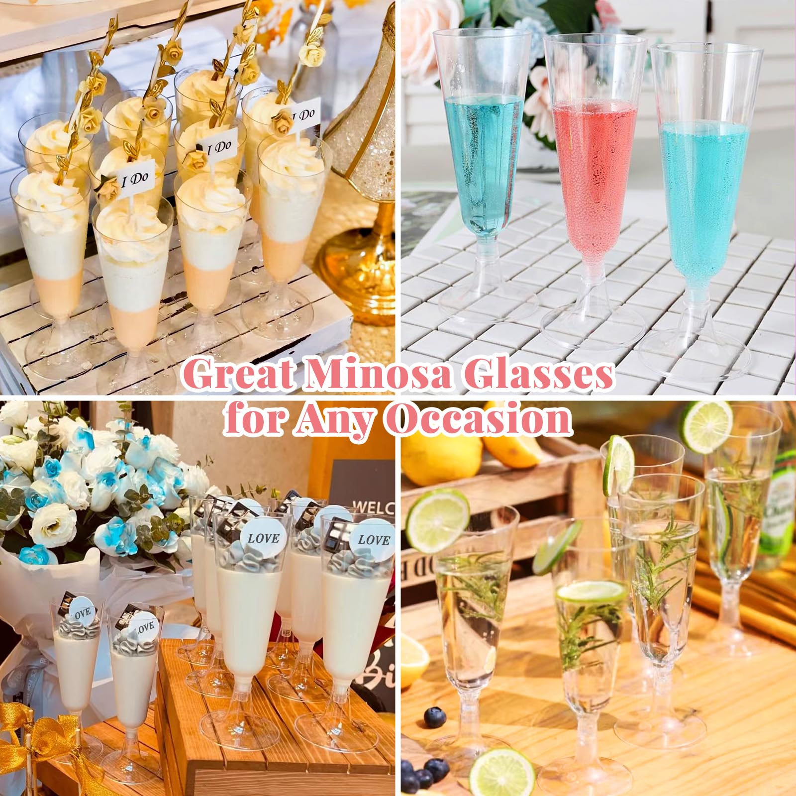 Foto 7 | Copas De Champán De Plástico Surehome, 150 Ml, Paquete De 40 Unidades, Transparentes - Venta Internacional.