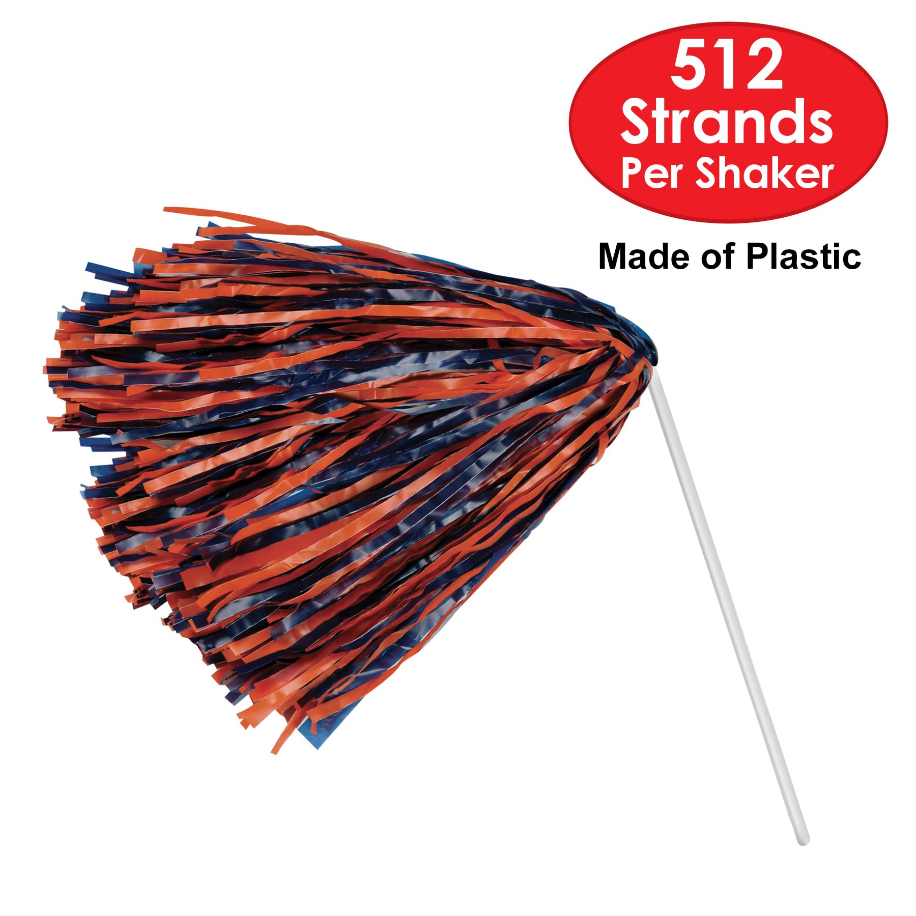 Foto 6 pulgar | Poly Shakers Beistle Azul Y Naranja, 512 Hilos, Paquete De 2 - Venta Internacional.