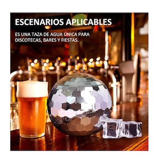 Foto 4 | Vaso Esfera Bola Disco Ball Popote 600ml Fiesta Copa Espejo