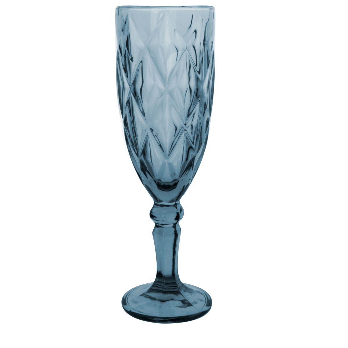 Foto 2 | Copas de Vidrio Vittori Azules Cristal  4 Piezas