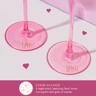 Foto 5 | Set De Regalo Para Flautas De Champán Paris Hilton En Forma De Corazón 160 Ml 2 Unidades - Venta Internacional.
