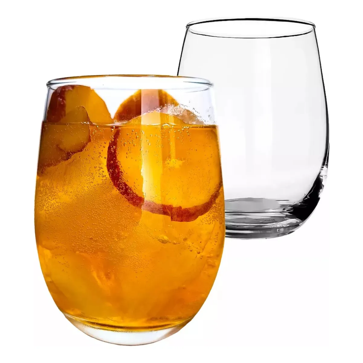 Foto 3 pulgar | 6 Vasos Vidrio Grueso Moderno Premium 500ml Eo Safe Imports Esi-20721 Transparente