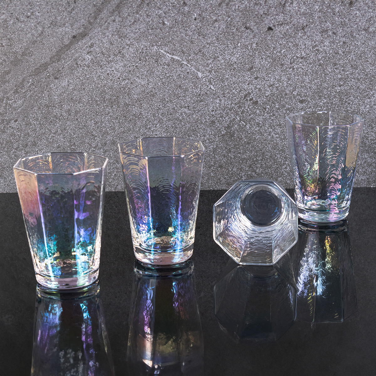 Foto 6 pulgar | Set De Vasos De Vidrio Crown Baccara Dito Clear 4 Piezas De 300 Ml