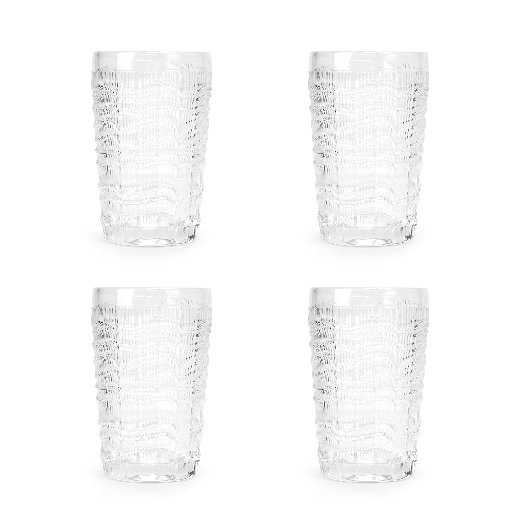 Foto 3 pulgar | Set De Vasos De Vidrio Crown Baccara Colibri Vaso 4 Piezas De 320 Ml