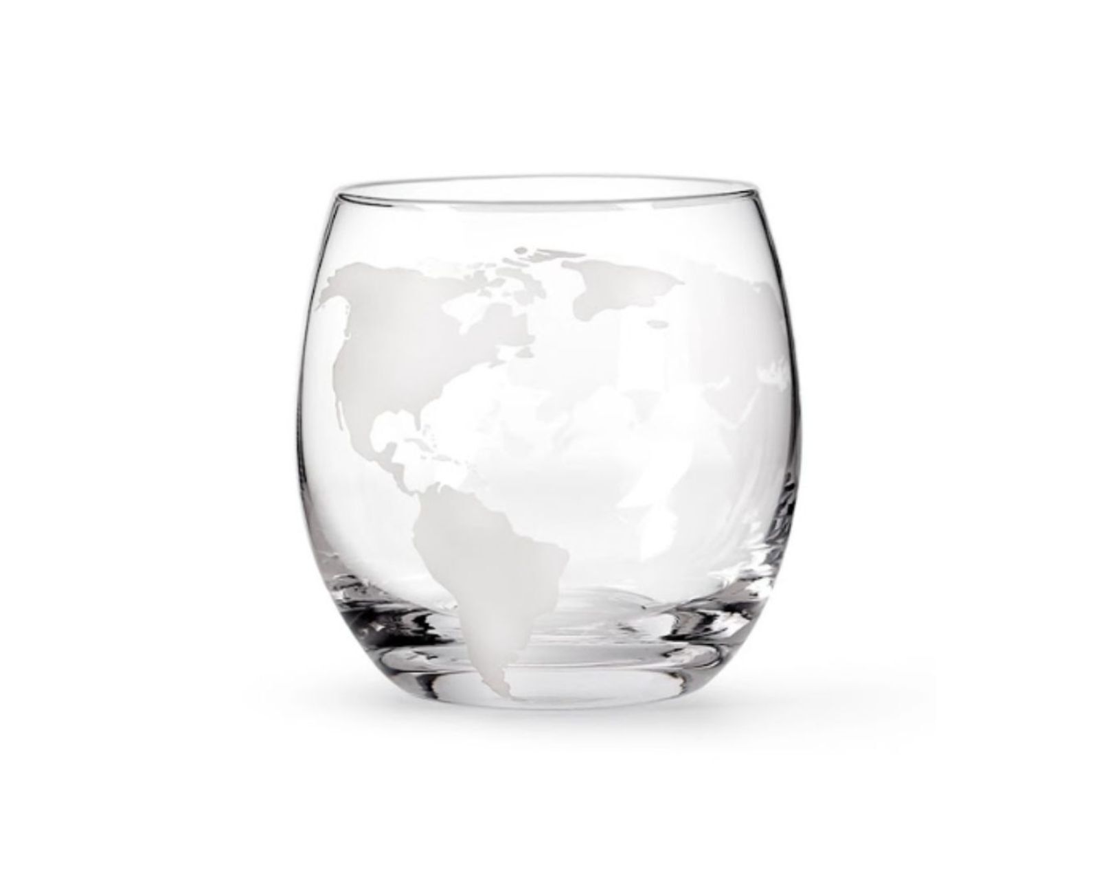 Foto 4 pulgar | Juego de 4 Vasos de Whisky, Bluelander Diseño De Mapa 400 ml