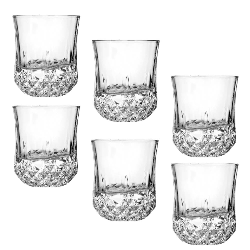 Set de 6 vasos Old Fashioned de Cristal Extra Brillante para Whisky de 290 ml $499