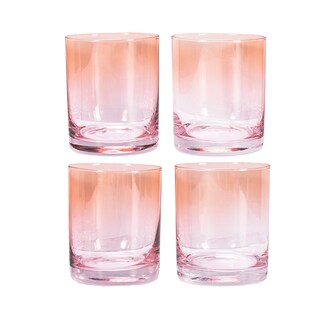 Foto 2 | Set de Vasos de Vidrio Ahumados Rosas Crown Baccara Rose 4 Piezas de 370 ml