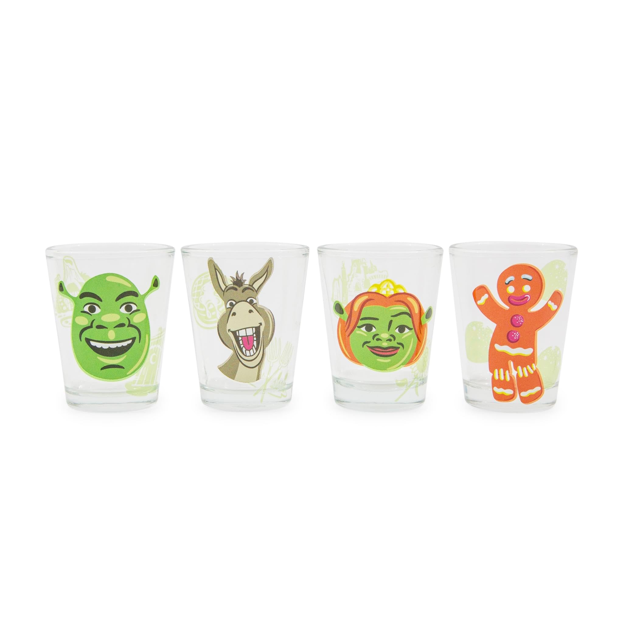 Foto 2 pulgar | Set de Minivasos Whisky Shrek Characters 60 Ml 4 Unidades - Venta Internacional