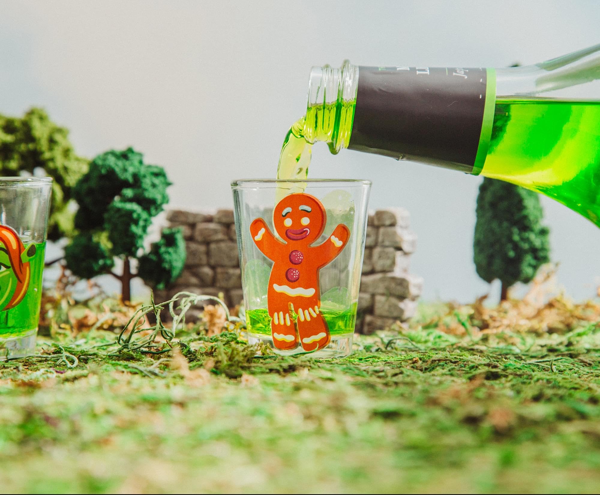 Foto 8 pulgar | Set de Minivasos Whisky Shrek Characters 60 Ml 4 Unidades - Venta Internacional