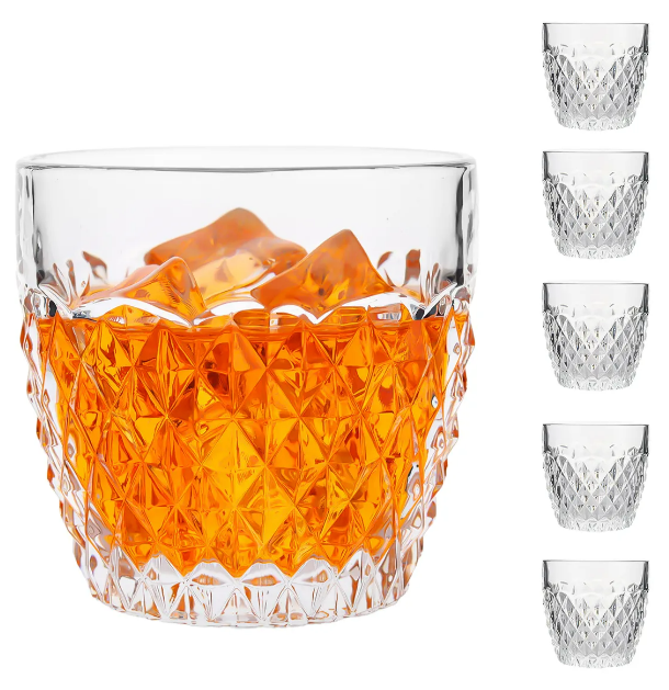Foto 2 pulgar | Juego Xtellar De 6 Vasos De Vidrio Para Whisky Café Cerveza Vasos
