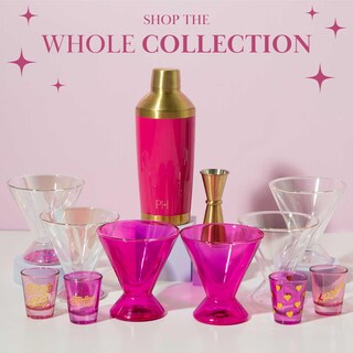 Foto 7 | Set De Vasos Martini Paris Hilton De Doble Pared, 200 Ml, Color Rosa Intenso - Venta Internacional.