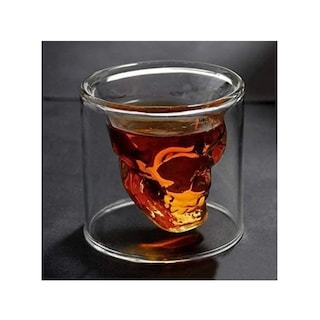 Foto 3 | Pack 6 Vasos Calaca Shot Tequilero Vaso Vidrio Calavera 75ml Lab.g Transparente