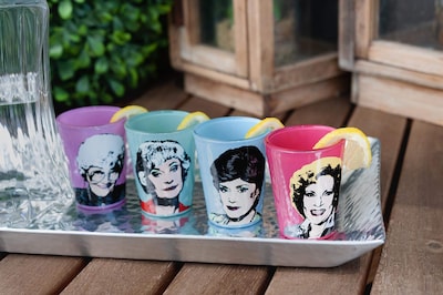 Foto 6 | Gafas De Chupito Just Funky Golden Girls Characters 60 Ml Paquete De 4 - Venta Internacional.