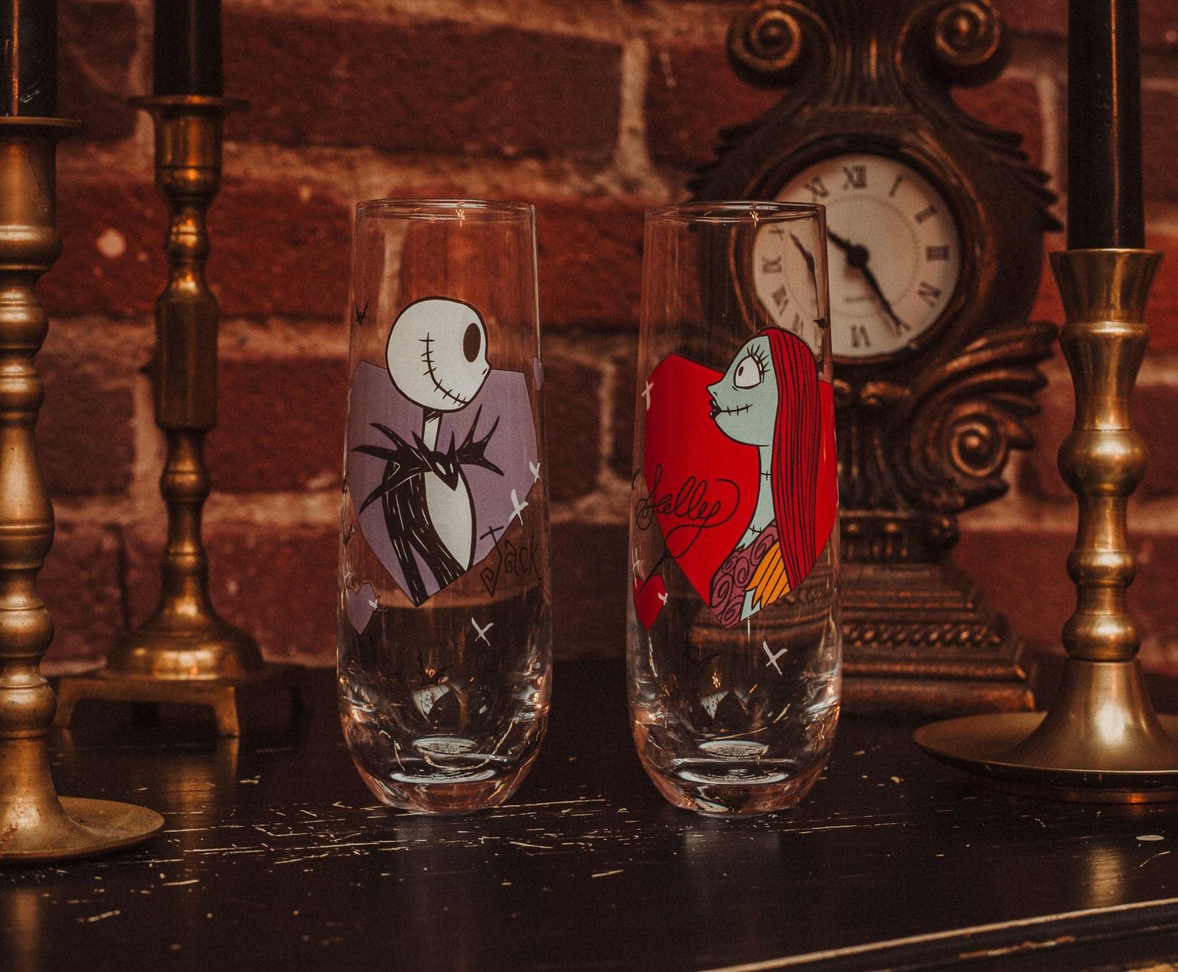 Foto 5 | Cristalería Estriada Silver Buffalo Nightmare Before Christmas - Venta Internacional.