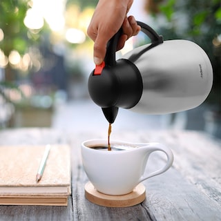 Foto 7 | Jarra Térmica para Café y Té Redlemon color Plateado de Acero Inoxidable 1.5 l