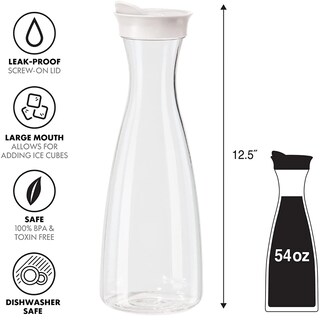 Foto 2 | Jarra De Plastico Tapa Blanca Oggi